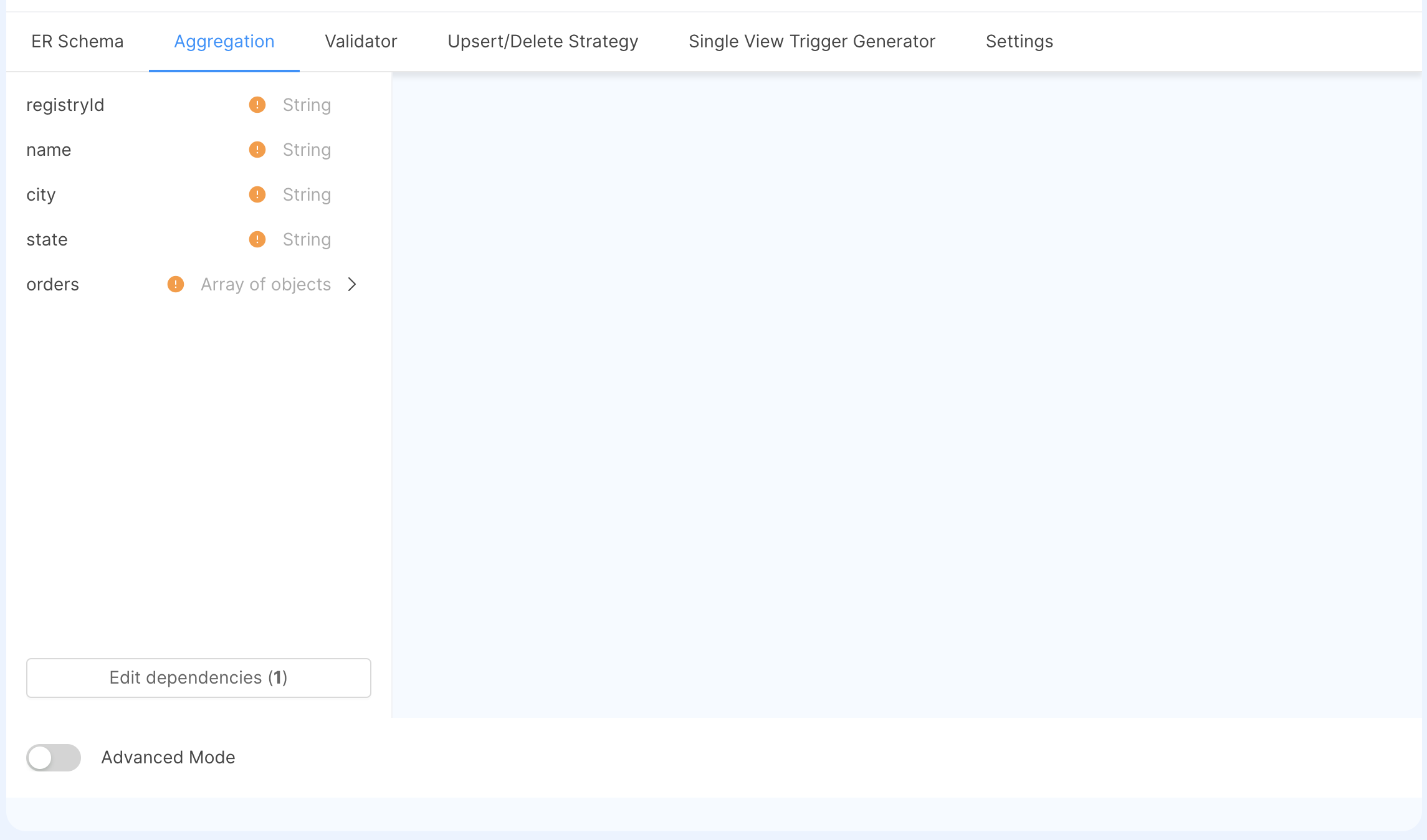 Order History Blank Aggregation