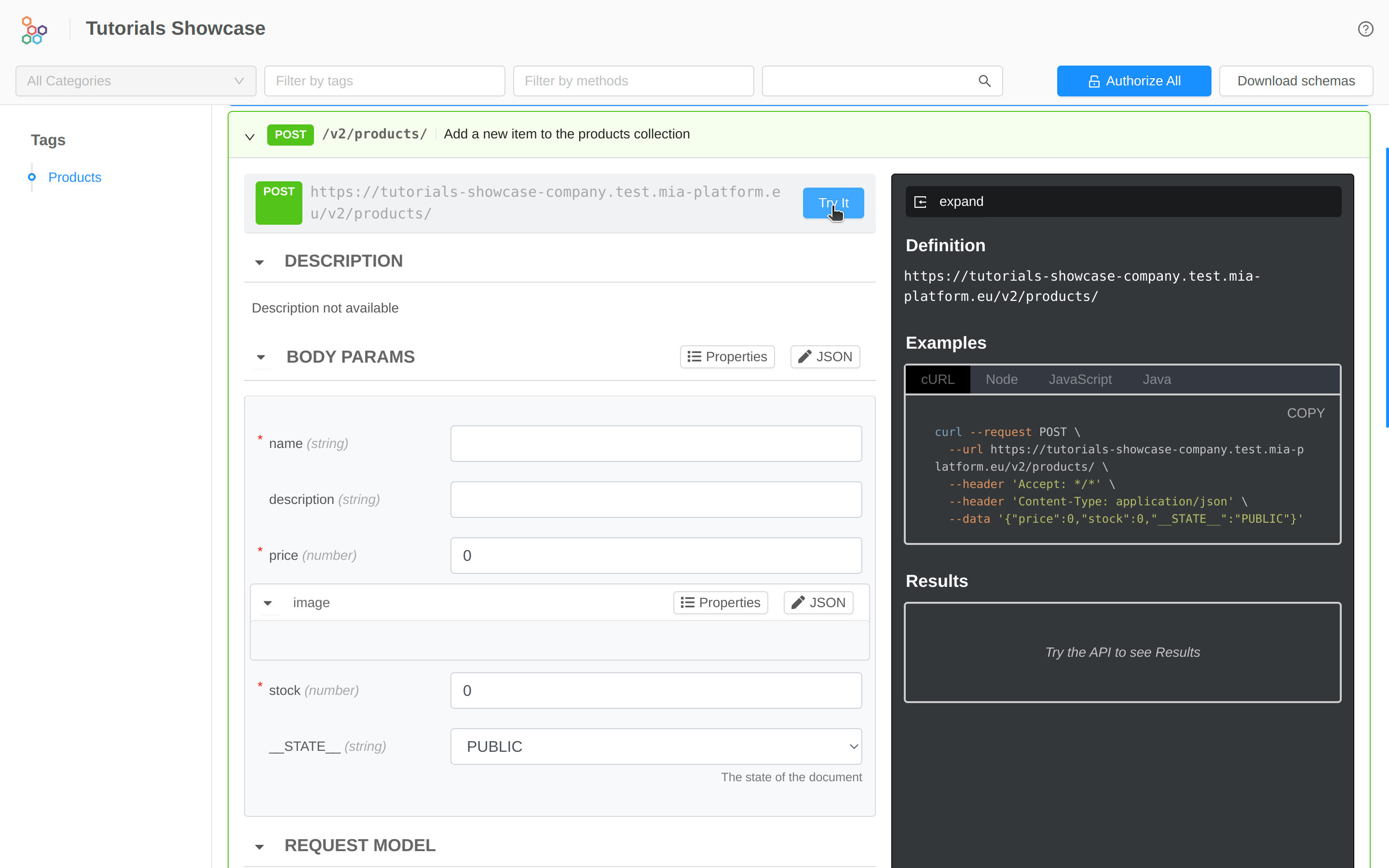 Endpoint POST Portal