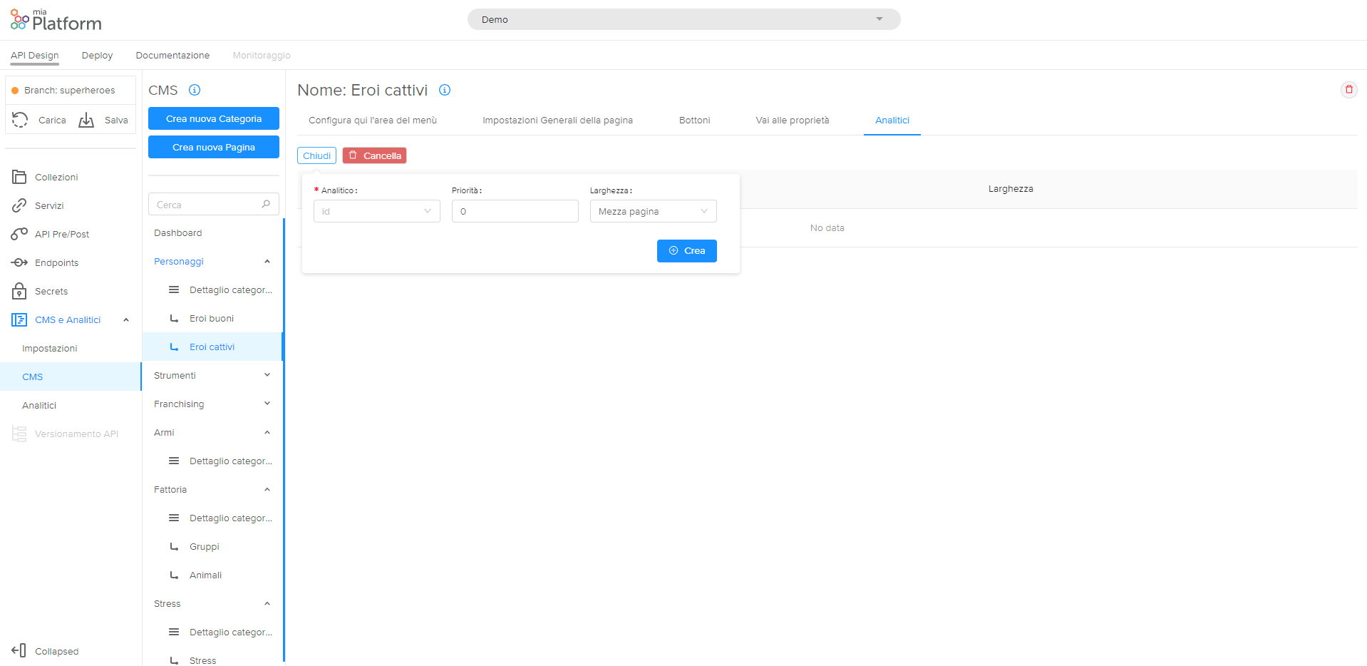 analytics collection