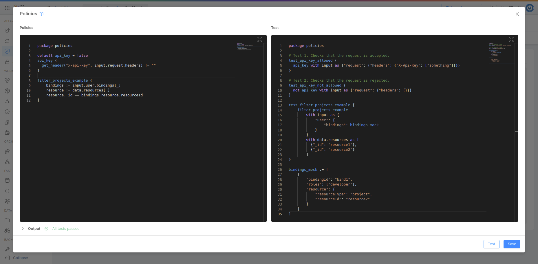Write Policy Example