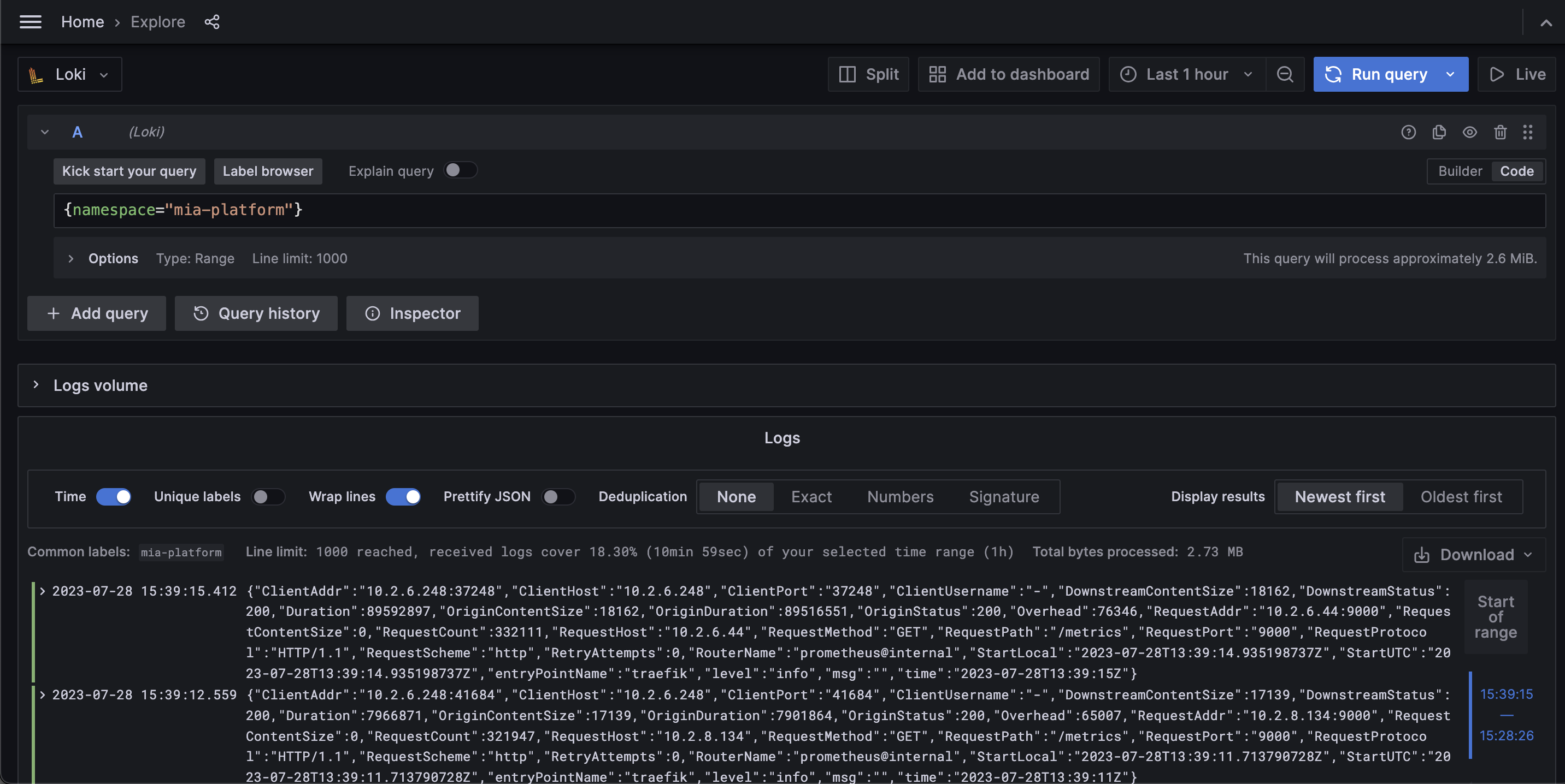 An overview of Grafana Logs