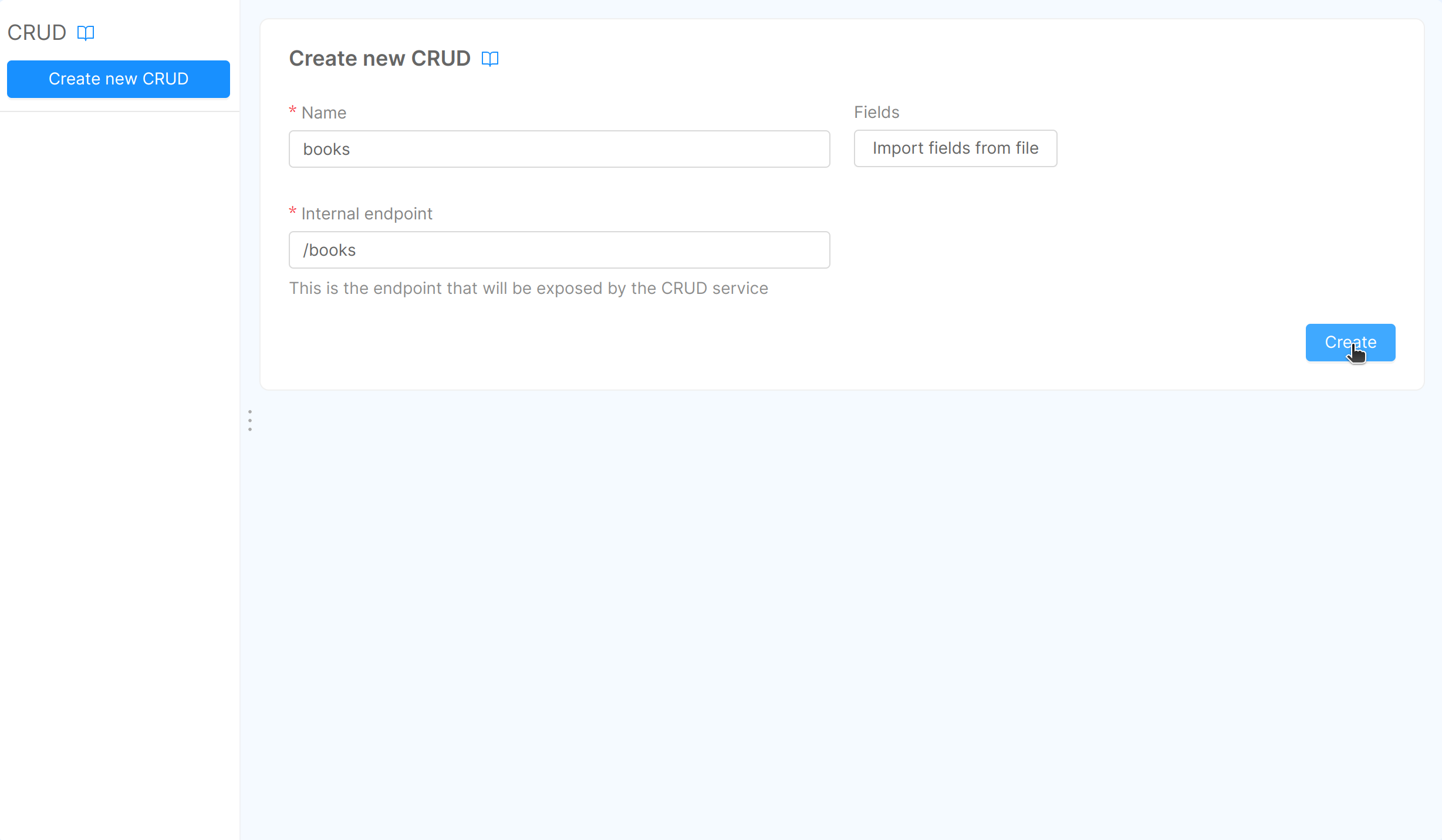 newCrudCreation-withInternalEndpoint