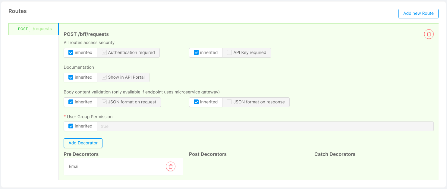 notifications endpoint routes