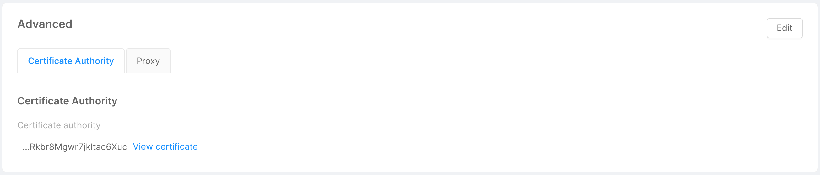 Provider advanced certificate