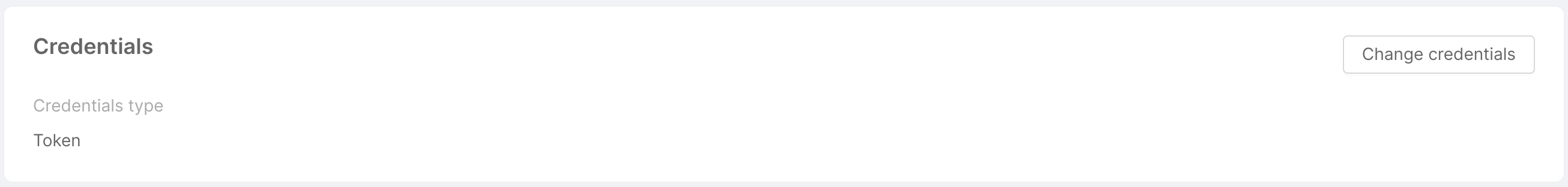 Provider credentials