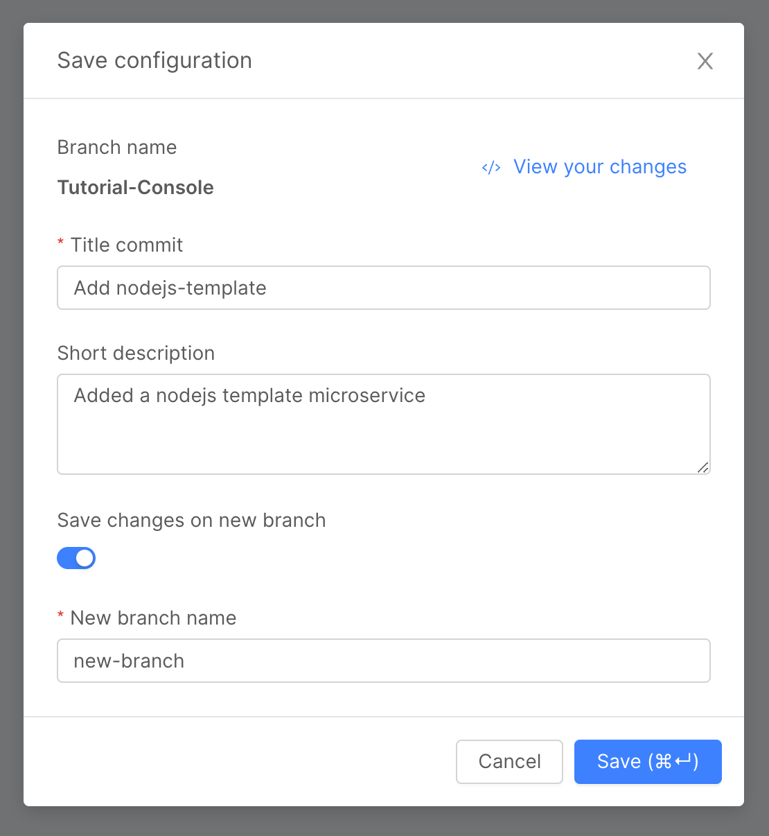 Commit On New Branch
