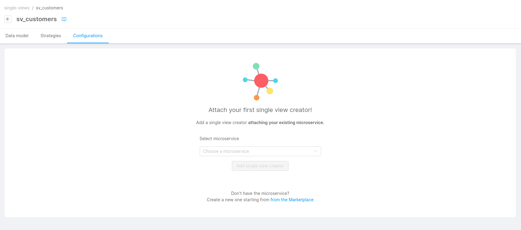 Fast Data Single View Microservice